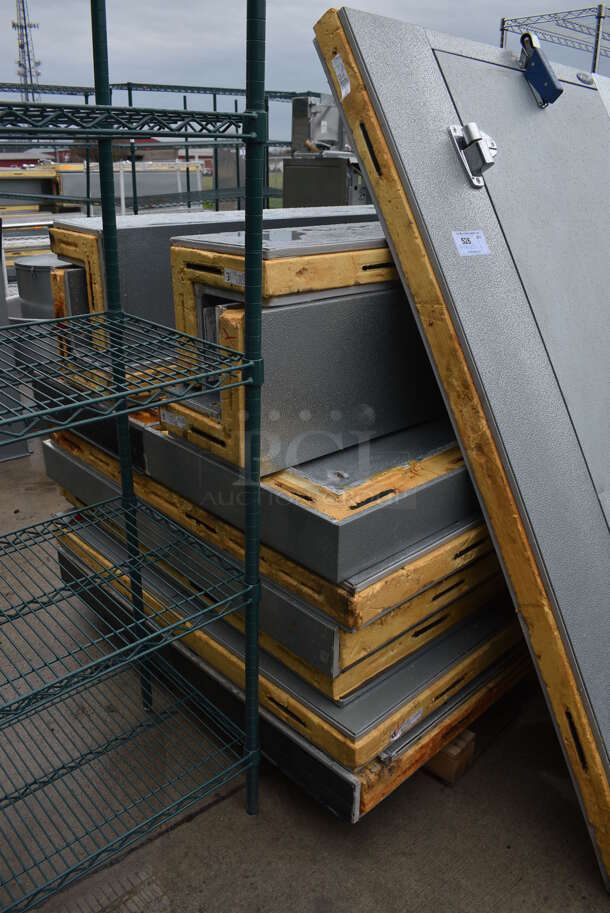 Norlake 6'x6'x6.5' SELF CONTAINED Walk In Cooler Box w/ Floor, Copeland Compressor and Norlake Model CPB0751C-A Condenser. 208-230 Volts, 1 Phase. Picture of the Unit Before Removal Is Included In the Listing - Image 5 of 9