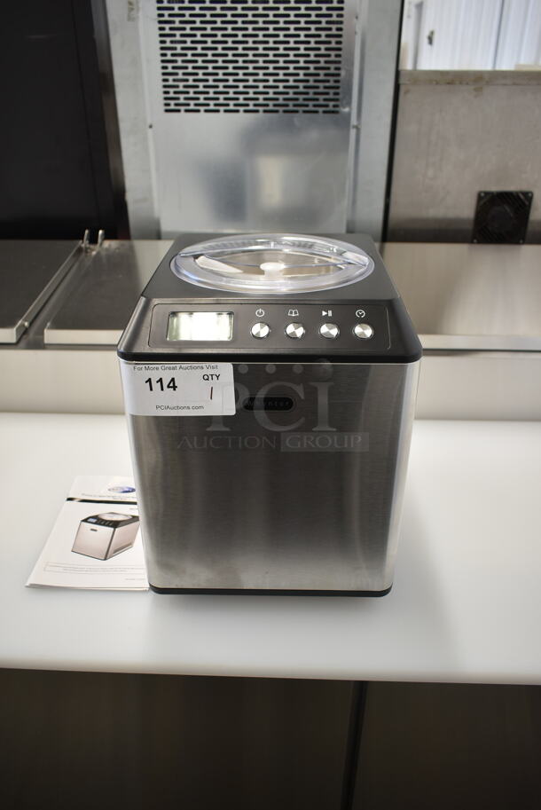 BRAND NEW SCRATCH AND DENT! Whynter ICM-201SB 2.1 Quart Countertop Automatic Ice Cream Maker. 115 Volts, 1 Phase. Tested and Working! - Image 1 of 5