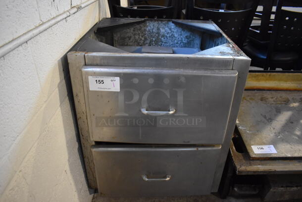 Stainless Steel Commercial 2 Drawer Unit. 24x27x30 - Image 1 of 3