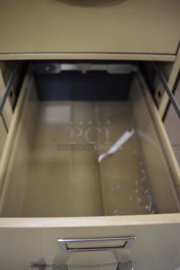 3 Tall Metal Filing Cabinets With 4 Drawers. 3 Times Your Bid!  - Image 3 of 3