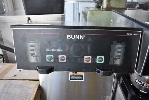 2012 Bunn Model DUAL SH DBC Stainless Steel Commercial Countertop Dual Coffee Machine. For Parts Only. Missing 3 Legs. 120/208-240 Volts, 1 Phase. 18x19x36. - Image 3 of 8
