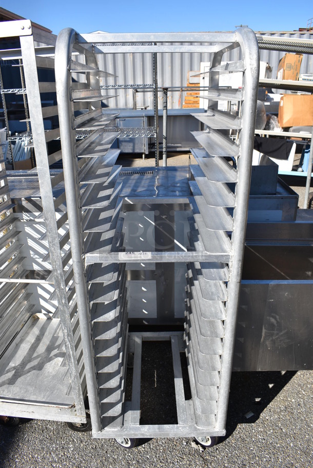 Metal Commercial Pan Transport Rack on Commercial Casters. 21.5x25.5x64 - Image 1 of 5