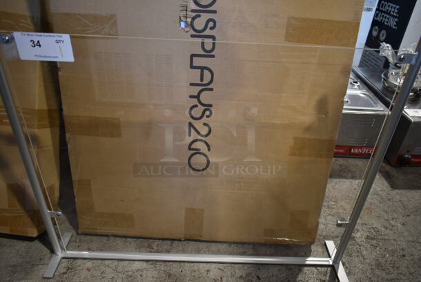 BRAND NEW! Displays2Go SMSDSAMB1 Sneeze Guard / Hygiene Barrier - Image 4 of 4