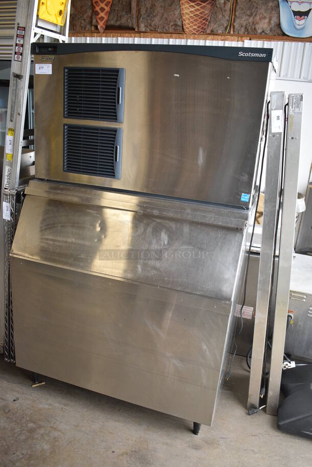 Scotsman Model C1448SA-32B Stainless Steel Commercial Ice Head on Commercial Ice Bin. 208/230 Volts, 1 Phase. 48x33x79 - Image 2 of 4
