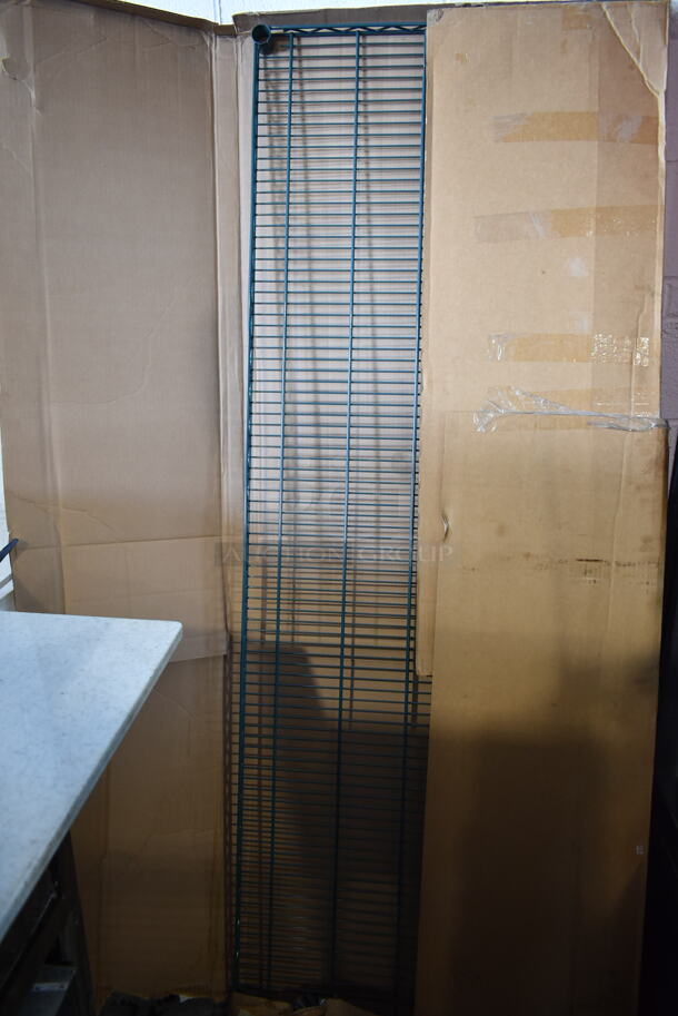 BRAND NEW IN BOX! Green Finish Wire Shelf. - Image 3 of 4