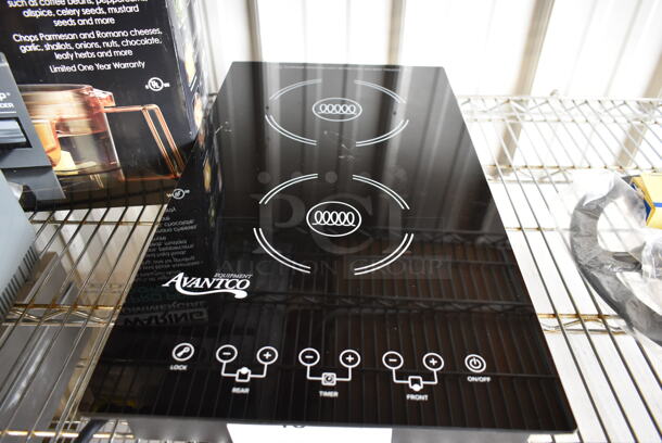 BRAND NEW SCRATCH AND DENT! 2022 Avantco 177ID18DB Metal Commercial Countertop Electric Powered 2 Burner Induction Range. 208-240 Volts, 1 Phase. Tested and Working! - Image 3 of 5