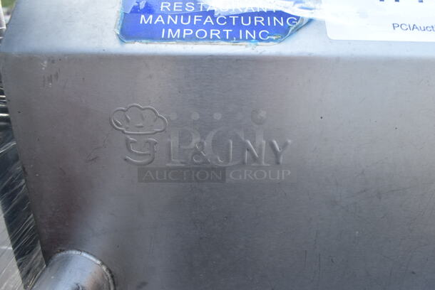 Stainless Steel Commercial 3 Bay Sink w/ Faucet, Handles, Spray Nozzle Attachment. Bays 18x18 - Image 9 of 10