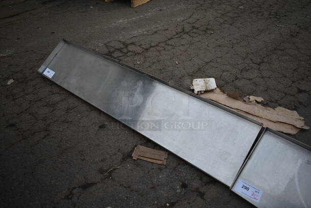 Stainless Steel Wall Mount Shelf. - Image 2 of 3