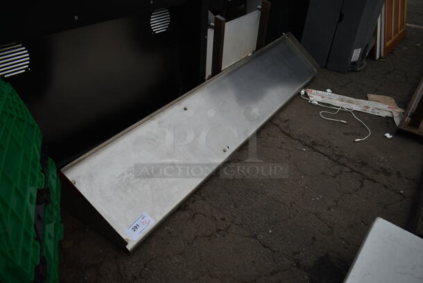 Stainless Steel Wall Mount Shelf. - Image 2 of 3