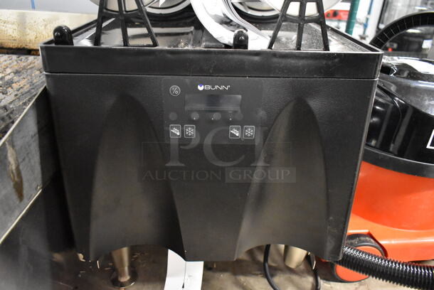 BRAND NEW SCRATCH AND DENT! 2023 Bunn ULTRA NX Stainless Steel Commercial Countertop Black Double 3 Gallon Slushy Machine. Missing Hoppers. Tested and Working! - Image 4 of 7