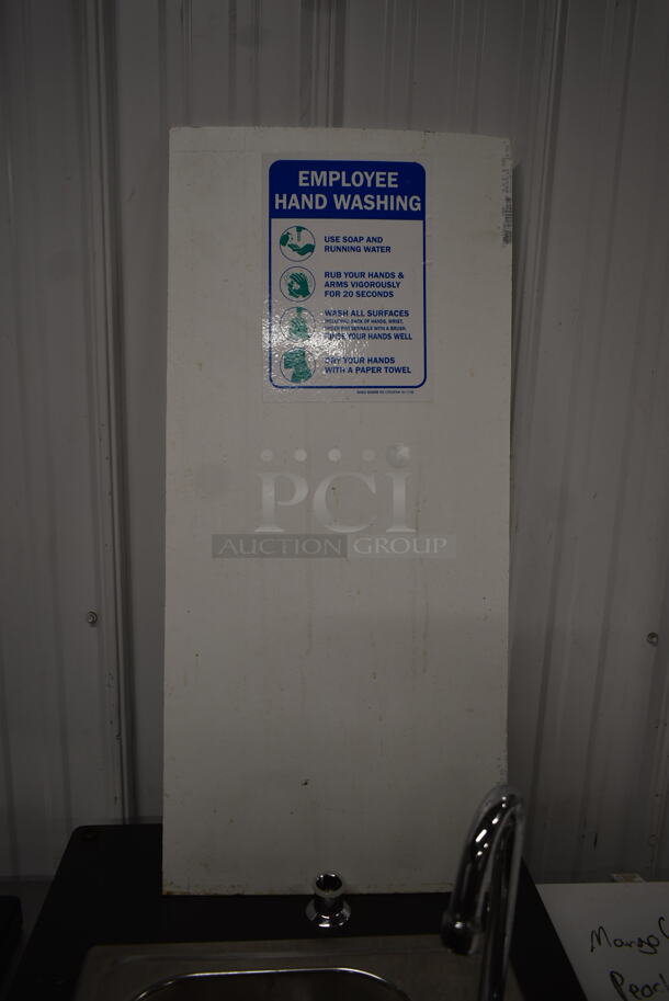 Portable Single Bay Sink w/ Faucet on Commercial Casters. Bay 10x12x5 - Image 3 of 5
