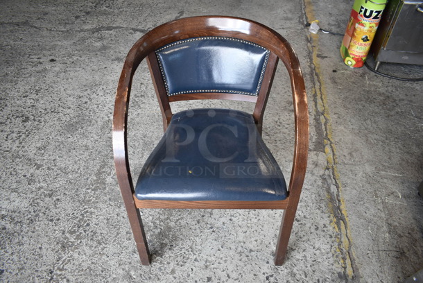 60 Wooden Dining Height Chairs w/ Arm Rests and Cushions. 60 Times Your Bid! - Image 6 of 8