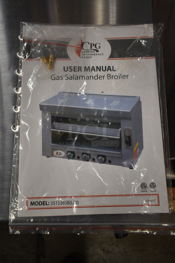 BRAND NEW SCRATCH AND DENT! Cooking Performance Group CPG 351S36SBN Stainless Steel Commercial Natural Gas Powered Cheese Melter. 36,000 BTU. - Image 3 of 11