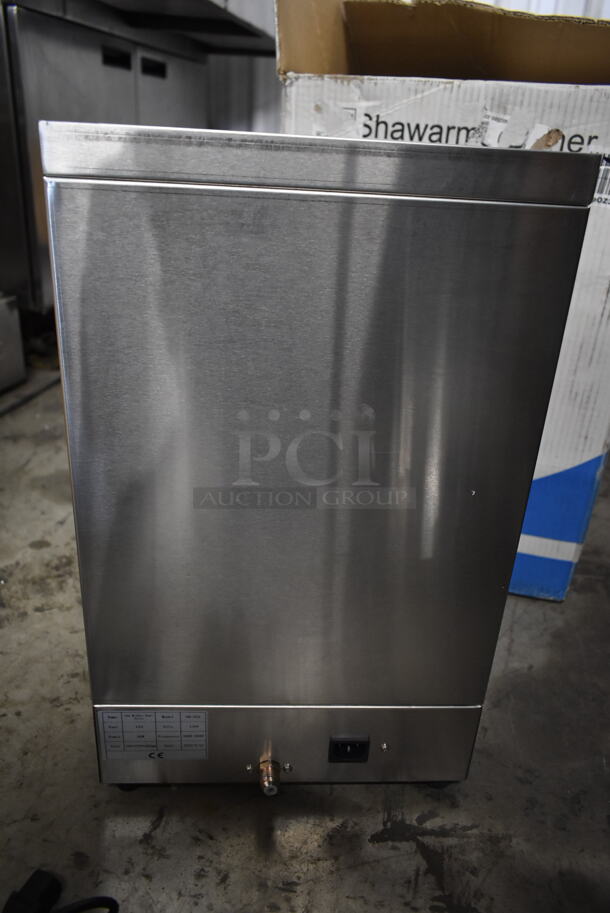 BRAND NEW SCRATCH AND DENT! 2022 GB-25A Stainless Steel Commercial Countertop Propane Gas Powered Gyro Shawarma Machine.  - Image 6 of 11
