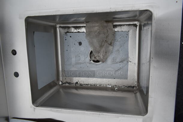 BRAND NEW SCRATCH AND DENT! Stainless Steel Commercial Single Bay Sink in Counter. No Legs - Image 3 of 4