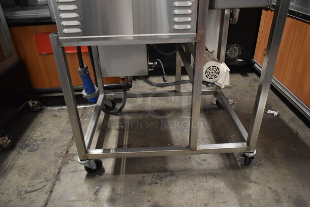 Belshaw Adamatic TG50 Stainless Steel Commercial Floor Style Thermoglaze Icing Machine on Commercial Casters. 208 Volts, 1 Phase. - Image 4 of 11