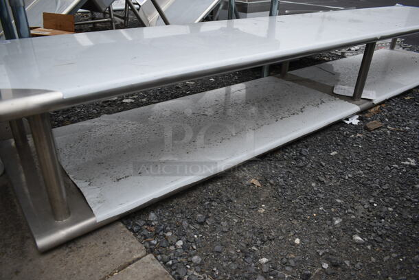 BRAND NEW SCRATCH AND DENT! Stainless Steel Commercial 2 Tier Shelf. - Image 3 of 4