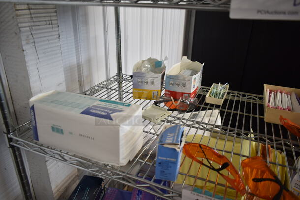 ALL ONE MONEY! Tier Lot of Various Items Including Safety Glasses and Crosstex Face Masks - Image 2 of 4