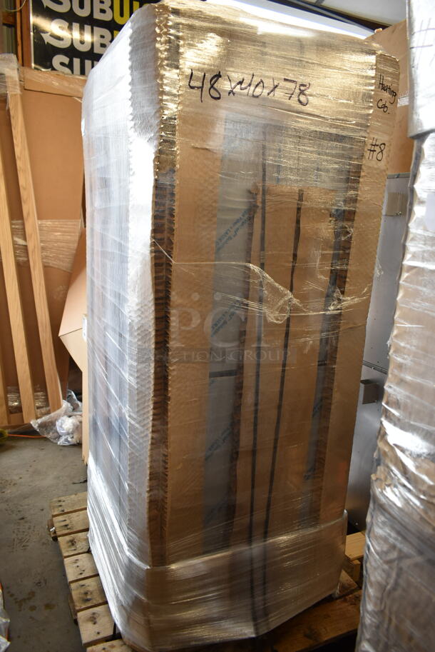 BRAND NEW! CresCor RO151RUA3502083 Quiktherm 350 Stainless Steel Commercial 2 Half Size Door Cook and Hold Cabinet on Commercial Casters. 208 Volts, 3 Phase.  Stock Pictures Used. - Image 6 of 6