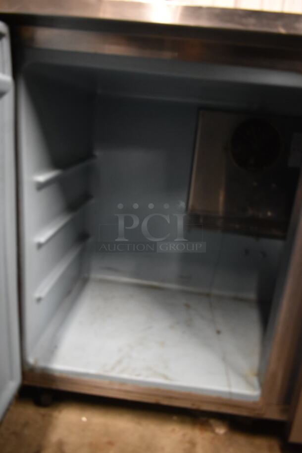 Delfield ST4148 Stainless Steel Commercial 2 Door Work Top Cooler w/ Back Splash. 115 Volts, 1 Phase. Tested and Working! - Image 4 of 6