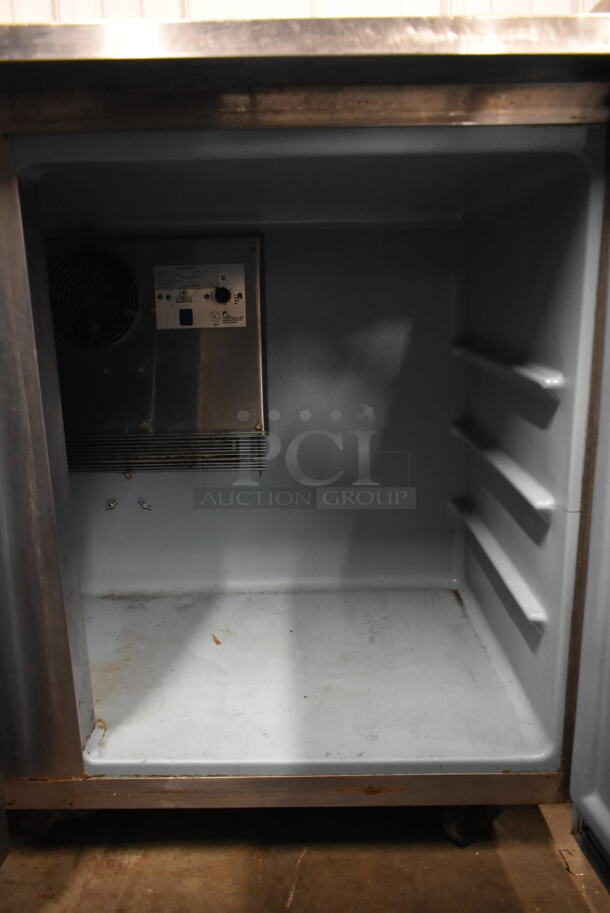 Delfield ST4148 Stainless Steel Commercial 2 Door Work Top Cooler w/ Back Splash. 115 Volts, 1 Phase. Tested and Working! - Image 5 of 6