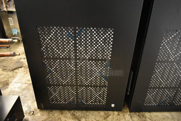 BRAND NEW SCRATCH AND DENT! Above Air MCC-036X-4-000-EC-UF0-CV-4R-2X2 Metal Commercial Vertical Floor Mounted Water Chiller. Goes Great w/ Lots 159 and 160! 460 Volts, 3 Phase.  - Image 4 of 10