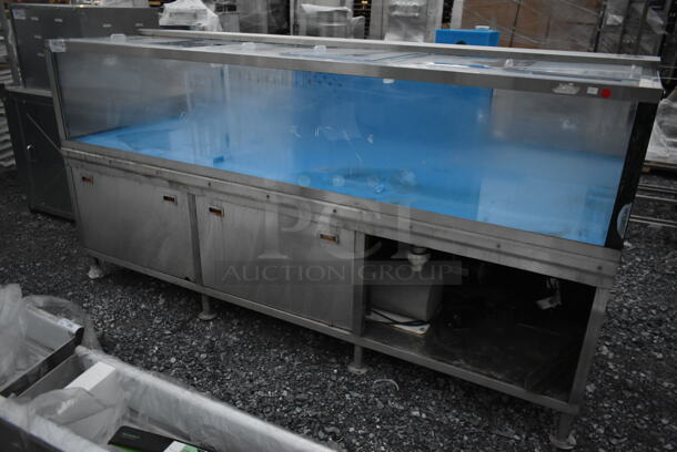 Stainless Steel Commercial Floor Style Aquarium. - Image 9 of 11