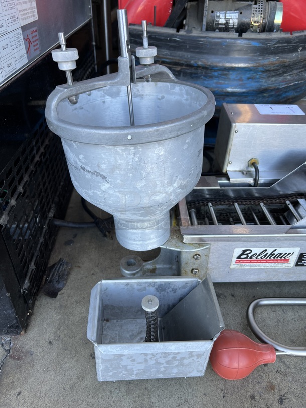 Belshaw MKI-GP Mark I Stainless Steel Commercial Countertop Donut Robot w/ Hopper. Missing Arm. 120 Volts, 1 Phase. 34x15x12 - Image 6 of 11