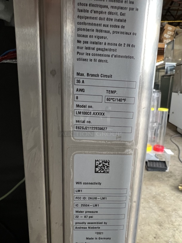 BRAND NEW SCRATCH AND DENT! 2021 Rational LM100CE.AXXXX iCombi Pro ENERGY STAR Stainless Steel Commercial Countertop Electric Powered Combi Convection Oven. Missing Side Panel. 440/480 Volts, 3 Phase. 42.5x38.5x30. Tested and Working! - Image 12 of 12