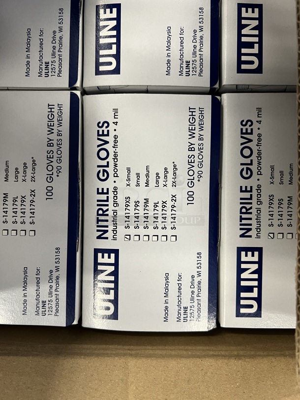 10 BRAND NEW! Boxes of Small Uline S14179 Nitrile Gloves. 10 Times Your Bid! - Image 6 of 6