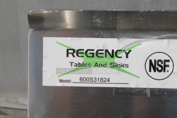 BRAND NEW SCRATCH AND DENT! Regency 600S31824 Stainless Steel Commercial 3 Bay Sink.  - Image 5 of 5