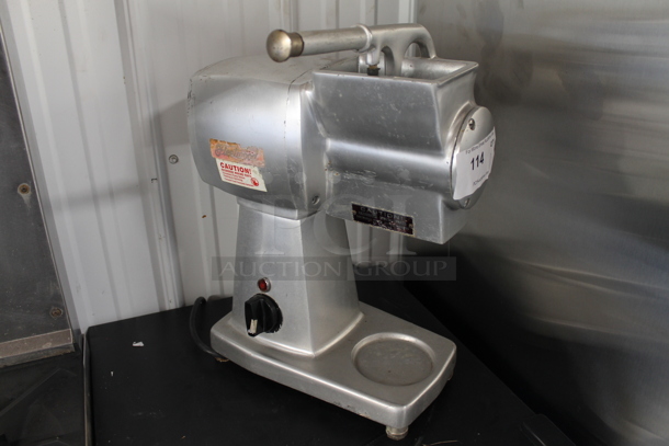 Fleetwood GM Stainless Steel Commercial Countertop Cheese Grater. 115 Volts, 1 Phase. Tested and Working! - Image 1 of 4