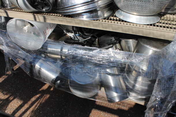 4 Tier Shelving Unit w/ Contents. BUYER MUST DISMANTLE. PCI CANNOT DISMANTLE FOR SHIPPING. PLEASE CONSIDER FREIGHT CHARGES. - Image 2 of 5