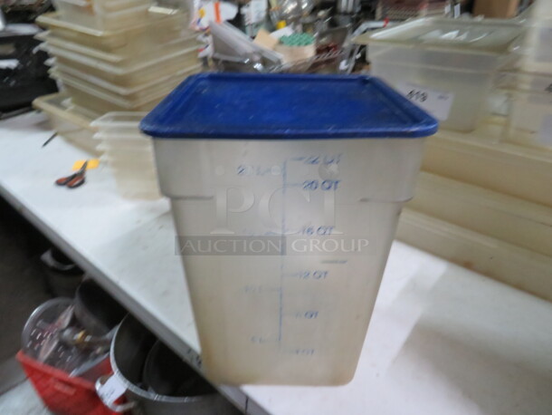 22 Quart Food Storage Container With Lid. 2XBID