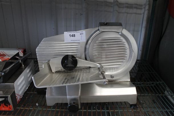 Chefmate Stainless Steel Commercial Countertop Meal Slicer w/ Blade Sharpener. Tested and Working! - Image 1 of 2