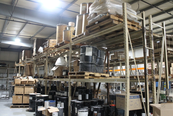 ALL ONE MONEY! Lot of Tan Metal Pallet Racking. Does Not Include Contents. BUYER MUST REMOVE. - Image 3 of 3