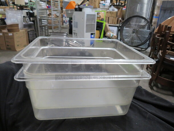 1/2 Size 6 Inch Deep Food Storage Container. 2XBID