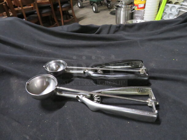 Stainless Steel Handle Disher. 2XBID