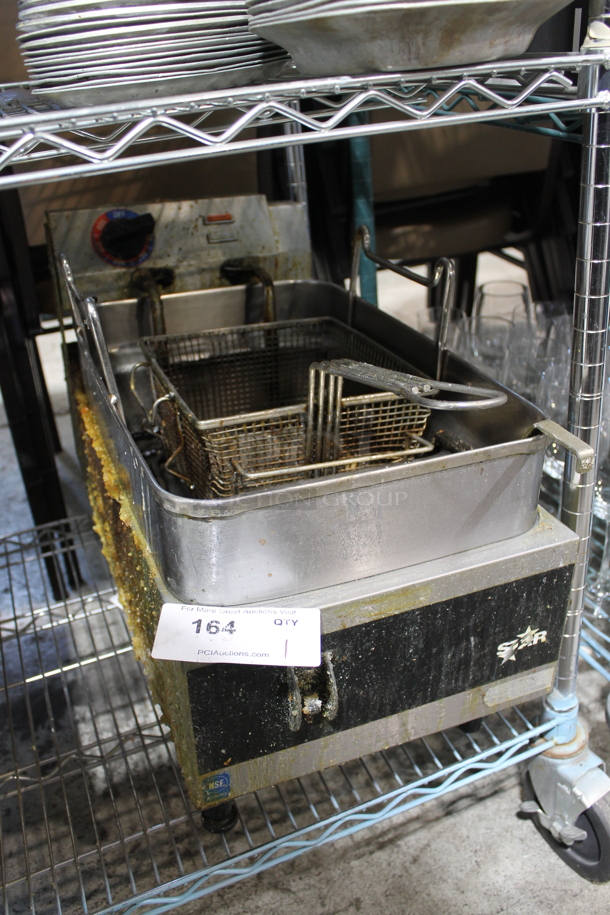 Star BBA Stainless Steel Commercial Countertop Electric Powered Single Bay Fryer w/ Metal Fry Basket. 220/240 Volts, 1 Phase. - Image 1 of 5