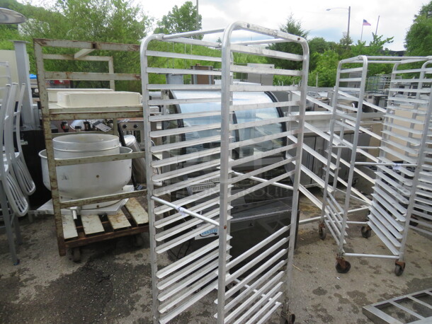 One Aluminum Speed Rack On Casters. 20.5X26X69.5 - Image 1 of 1