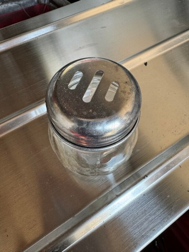 Cheese Shaker w/ 6 oz Capacity & Top, Glass/Stainless BIDX4 - Image 2 of 4
