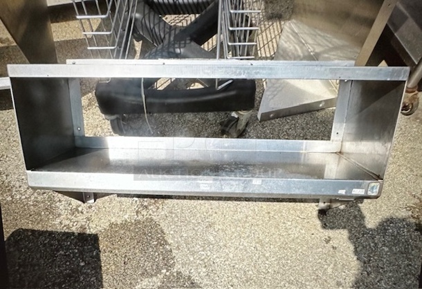 One Stainless Steel Wall Mount Double Shelf. 36X12X19 - Image 1 of 1