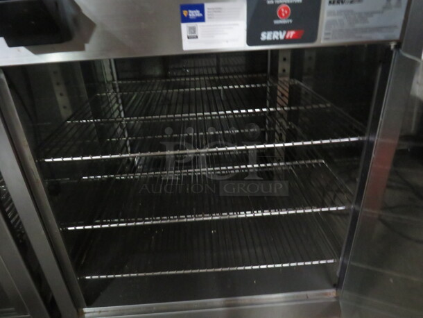 One Serv It 1 Door Pizza Warmer With 4 Shelves. 120 Volt. #423PDW18DIS. 24X24X28 - Image 2 of 2