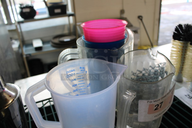 ALL ONE MONEY! Lot of Various Poly Pitchers! Includes 5x4x7 - Image 2 of 3
