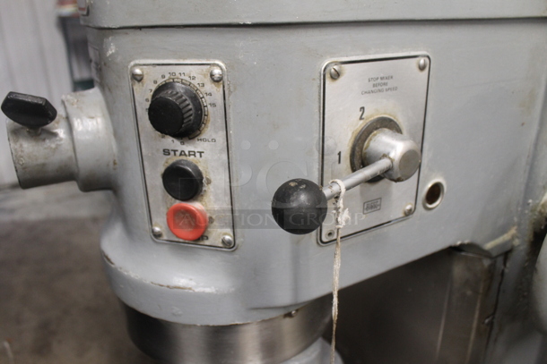 Hobart P 660 Metal Commercial Floor Style 60 Quart Planetary Dough Mixer w/ Stainless Steel Mixing Bowl and Dough Hook. 208-240 Volts, 3 Phase. - Image 4 of 8