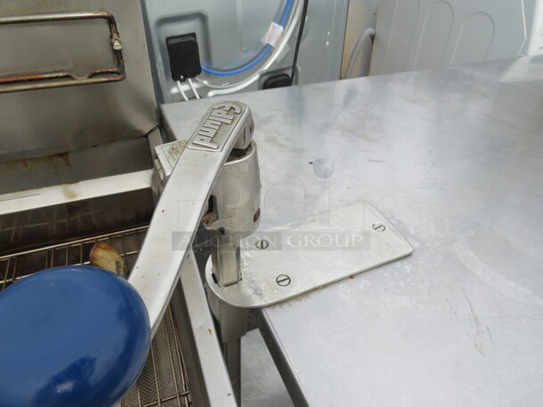 One Stainless Steel Table With Under Shelf With An Edlund 10lb Can Opener. 72X30X44 - Image 2 of 3