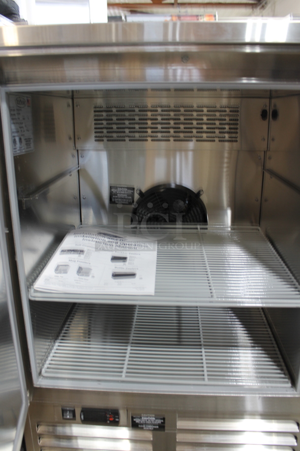 BRAND NEW! 2019 Krowne FMC24-SS-L Stainless Steel Commercial Single Door Undercounter Cooler. 115 Volts, 1 Phase. Tested and Working! - Image 5 of 6