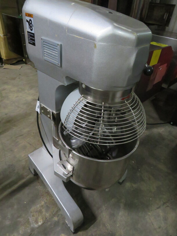 One Galaxy 20 Quart Stand Mixer WIth Bowl, Guard, Whip, Hook And Paddle. WORKING WHEN REMOVED. 110 Volt. Model# 177GMIX20. 21.5X18X35.5 - Image 2 of 4