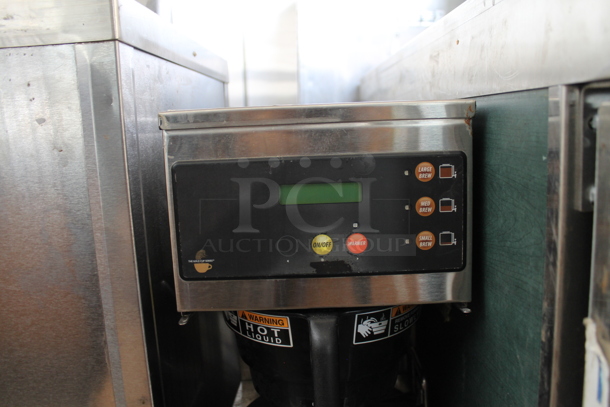 Curtis GEMSIF10A1015 Stainless Steel Commercial Countertop Coffee Machine w/ Hot Water Dispenser, Server Satellite and Poly Brew Basket. 220 Volts, 1 Phase.  - Image 2 of 6