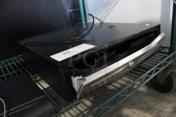 Black Metal Cash Drawer w/ Chrome Finish Front Panel. 16x16.5x4 - Image 2 of 3